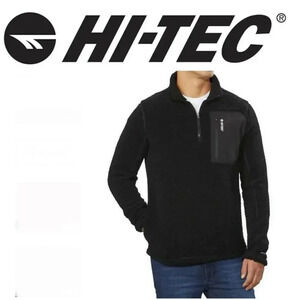 Hi-Tec Men’s ¼ Zip Pullover Pebble Fleece Medium
